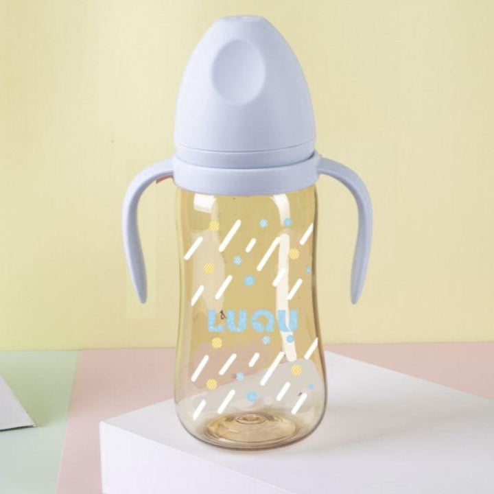 Luqu Feeding Bottle Ppsu With Handle - 300Ml - ZRAFH