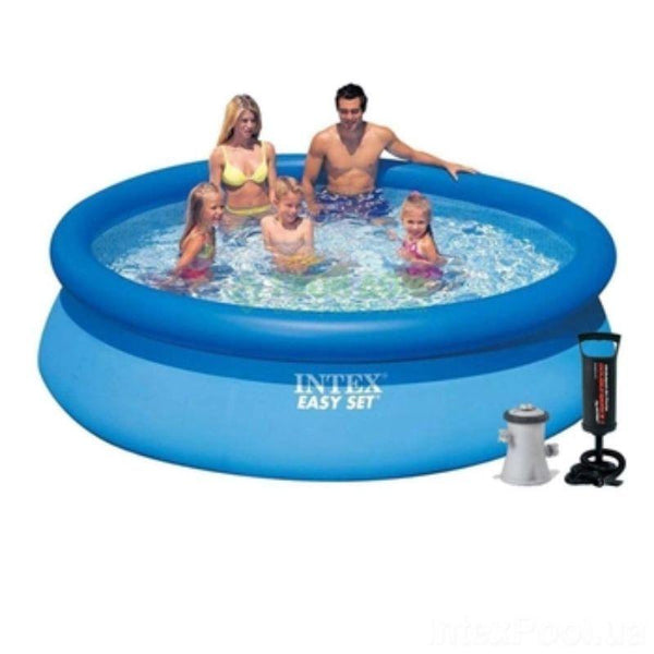 Intex Easy Set Pool with filter pump - 305x76 cm - INT28122 - Zrafh.com - Your Destination for Baby & Mother Needs in Saudi Arabia