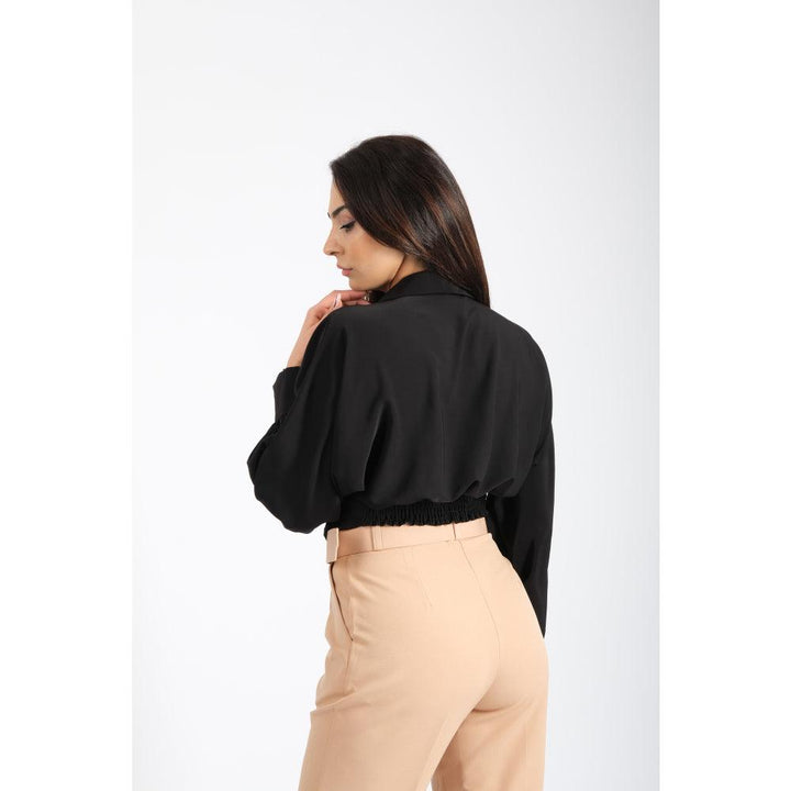 Londonella Women's Short Shirt With Long Sleeves Design - Black - 100215 - Zrafh.com - Your Destination for Baby & Mother Needs in Saudi Arabia