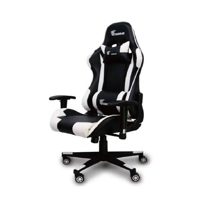 High Back Ergonomic Tsunami Gaming Chair White - 29.7x21x21 cm - 27-55-8888-BLACK&WHITE - ZRAFH
