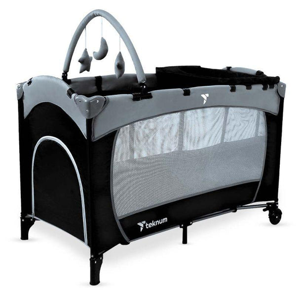 Teknum Explorer Playard And Cot Grey - Zrafh.com - Your Destination for Baby & Mother Needs in Saudi Arabia