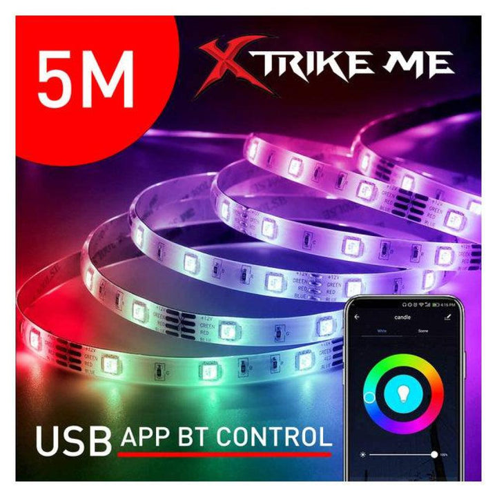Xtrike Me RGB LED Strip - 5 m - HT-5050 B5 - Zrafh.com - Your Destination for Baby & Mother Needs in Saudi Arabia