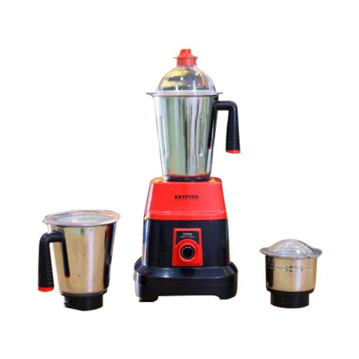 Krypton 3In1 Mixer Grinder - 550 w - Red And Black - Knb6192 - Zrafh.com - Your Destination for Baby & Mother Needs in Saudi Arabia