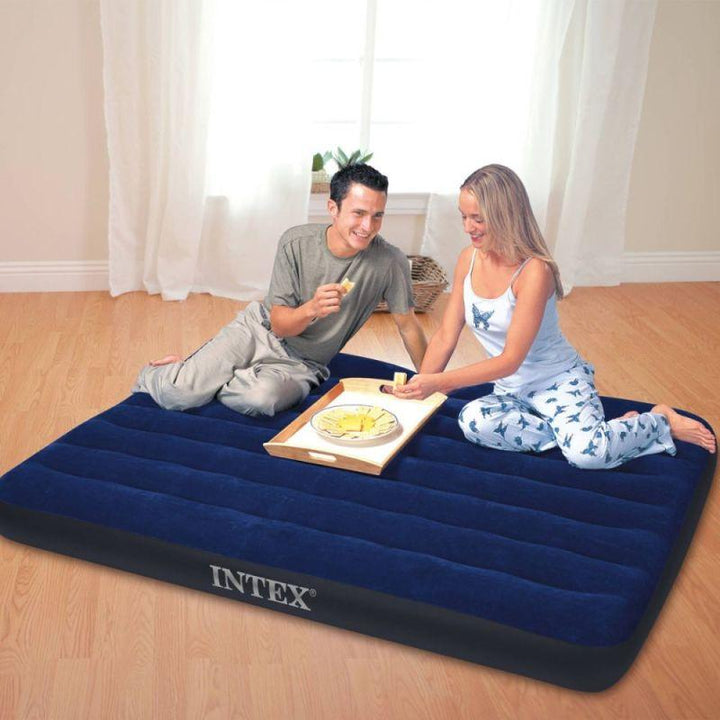 Intex Air Sleeping Bed - Blue - INT64755 - Zrafh.com - Your Destination for Baby & Mother Needs in Saudi Arabia