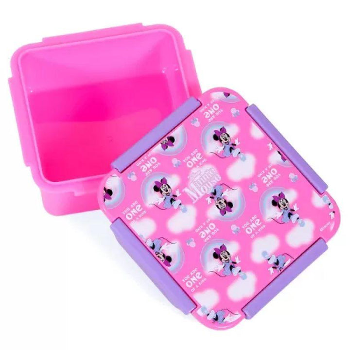 Eazy Kids Lunch\Snack Box - Disney Minnie Mouse - Pink - 650 ml - Zrafh.com - Your Destination for Baby & Mother Needs in Saudi Arabia