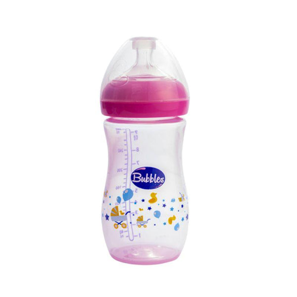 Bubbles Natural Feeding Bottle - 280 ml - 6 month - Zrafh.com - Your Destination for Baby & Mother Needs in Saudi Arabia