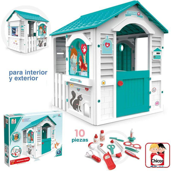 Educa Veterinary Center Playhouses For Kids - 85.0x20.7x105.8 cm - Green - 3+ Years - Zrafh.com - Your Destination for Baby & Mother Needs in Saudi Arabia