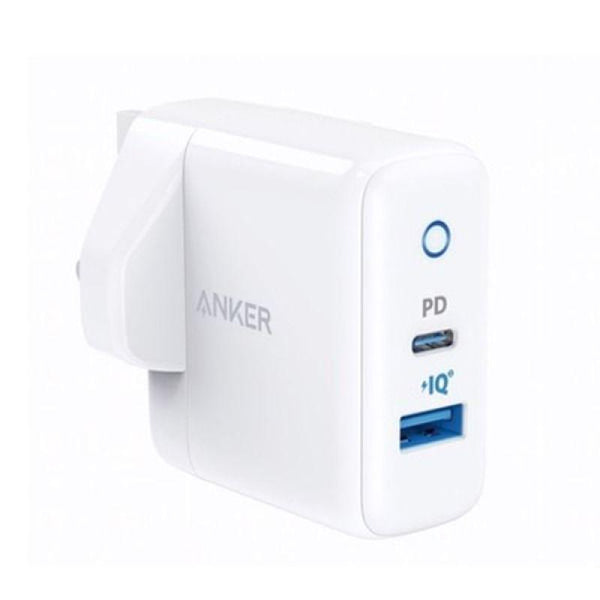 Anker PowerPort PD + 2 2-Port USB-C - 20W - & USB-A - 15W - White - A2636K21 - ZRAFH