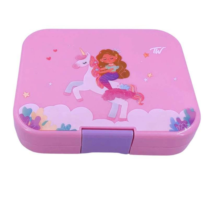 Tinywheel Bento Box 4 Compartments - Pink - Unicorn - ZRAFH