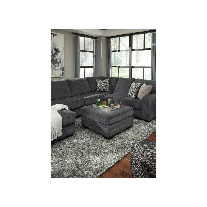 Modern Linen U-Shape Sofa - Grey - By Alhome - Zrafh.com - Your Destination for Baby & Mother Needs in Saudi Arabia