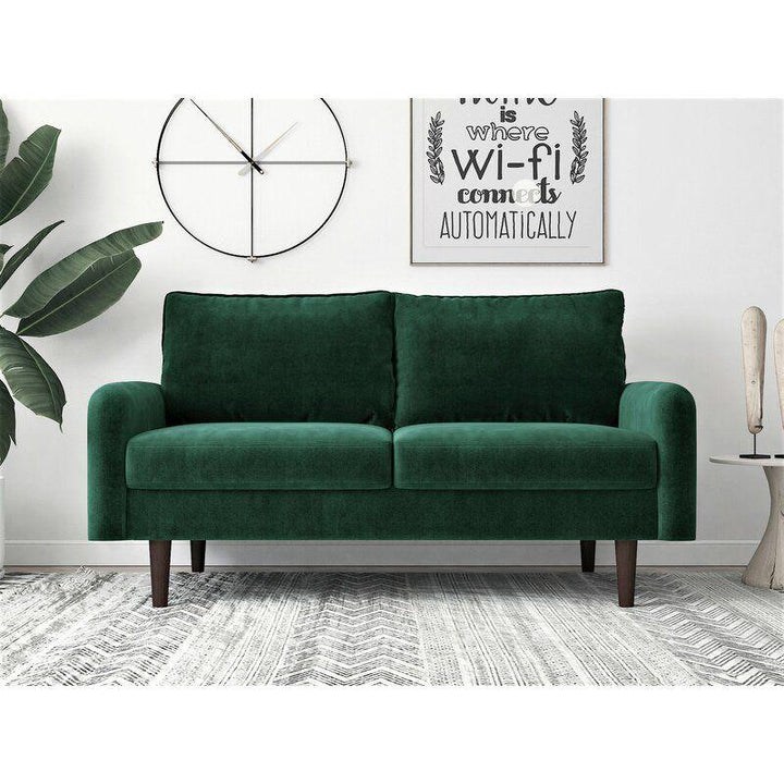 Modern Sturdy Velvet 2 Seater Sofa - 180x85x85 cm - By Alhome - Zrafh.com - Your Destination for Baby & Mother Needs in Saudi Arabia