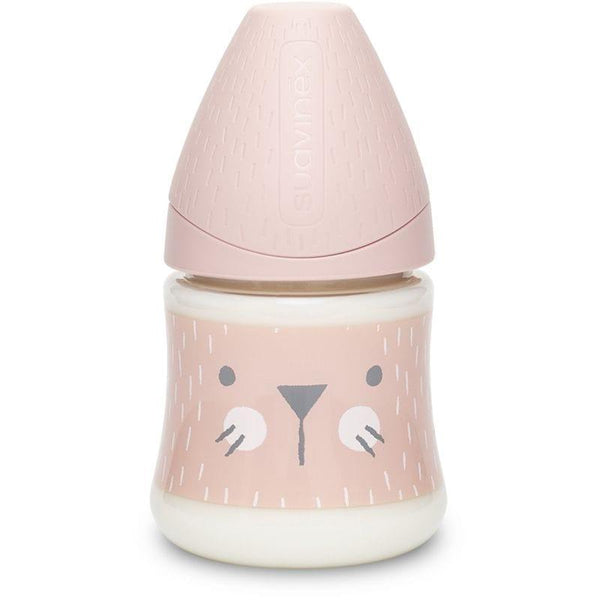 Suavinex Hygge Whiskers Baby Feeding Bottle 150 ml - Pink - ZRAFH