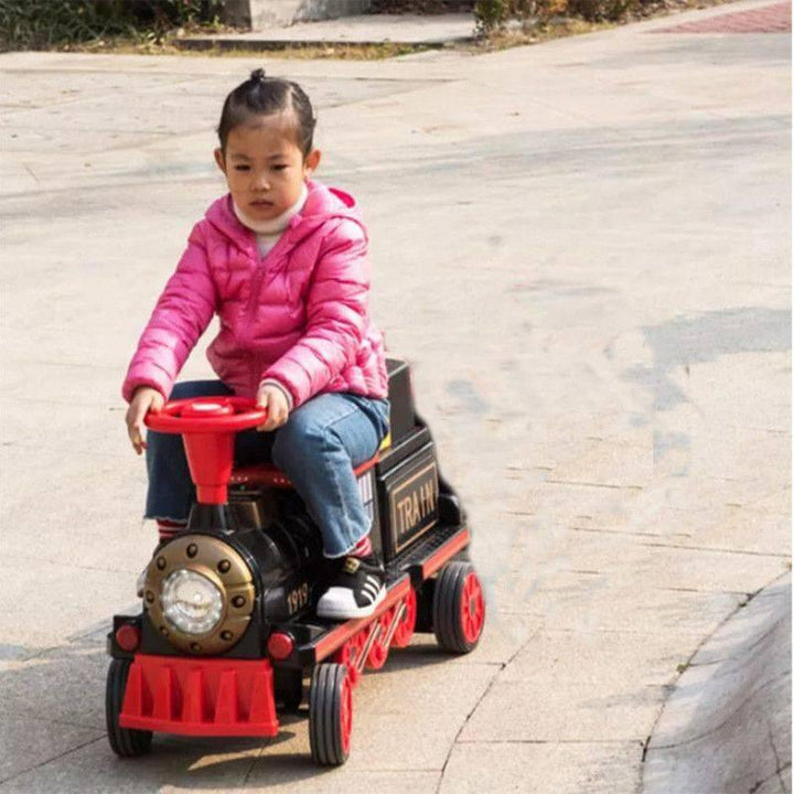 Train Ride-On Car Rechargeable With Light And Music 60x23.5x32 cm By Family Center - 28-2018B - ZRAFH