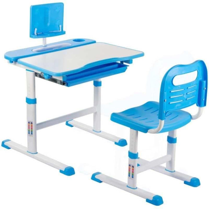 Adjustable Study Table & Chair - 88x16x59 cm - 22-9002-BLUE - ZRAFH