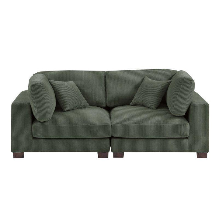 Modern Elegant Velvet 2 Seater Sofa - 200x85x85 cm - By Alhome - Zrafh.com - Your Destination for Baby & Mother Needs in Saudi Arabia