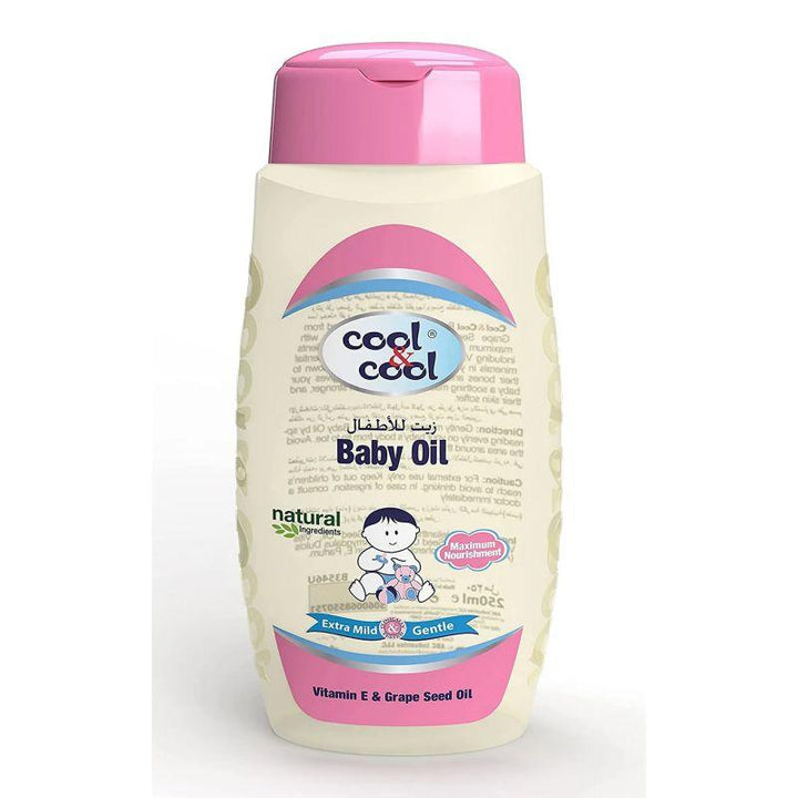 Cool & Cool Baby Oil - 250 ml - Zrafh.com - Your Destination for Baby & Mother Needs in Saudi Arabia