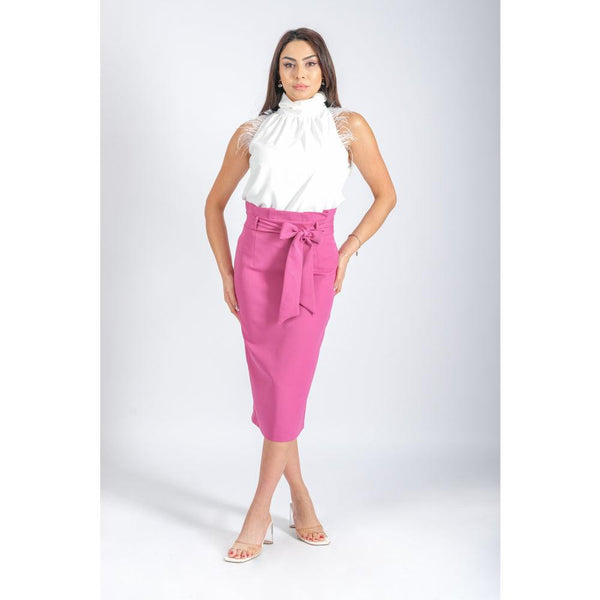 Londonella Skirt with Belt Detail - Pink - 100156 - Zrafh.com - Your Destination for Baby & Mother Needs in Saudi Arabia