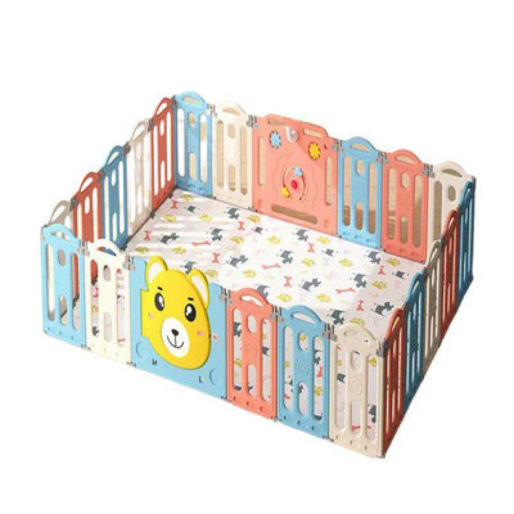 Baby Love Bear Foldable Fence Playpen -185X185X62 Cm - Zrafh.com - Your Destination for Baby & Mother Needs in Saudi Arabia