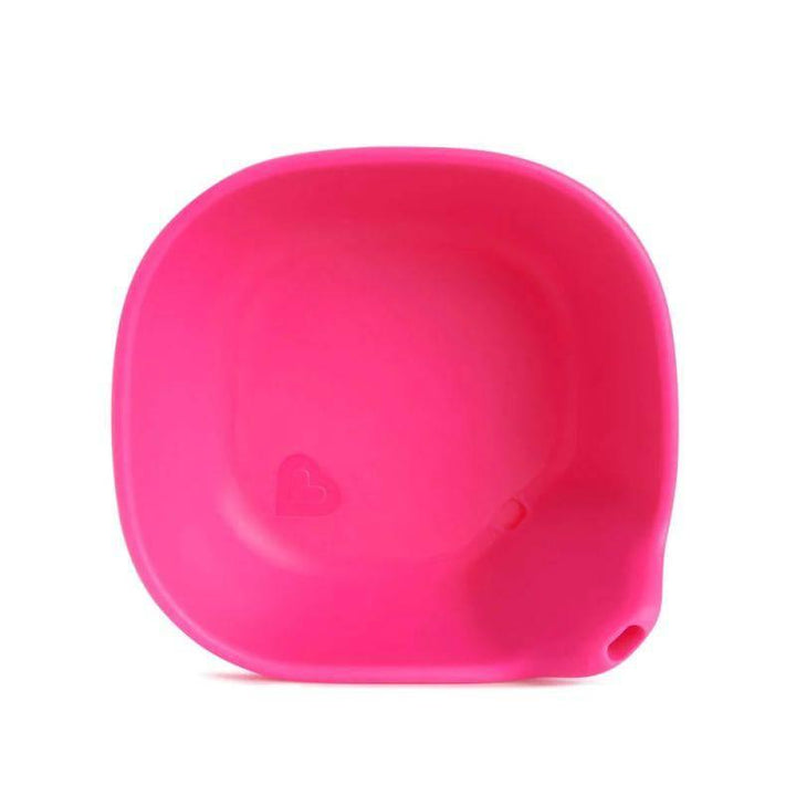 Munchkin Last Drop Silicone Toddler Bowl - Pink - ZRAFH