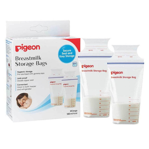 Pigeon Breast Milk Storage Bags - 180 ml - 25 Pieces - Zrafh.com - Your Destination for Baby & Mother Needs in Saudi Arabia