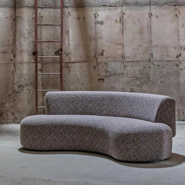 Modern Sophistication: Gray Boucle 3-Seater Sofa By Alhome - Zrafh.com - Your Destination for Baby & Mother Needs in Saudi Arabia