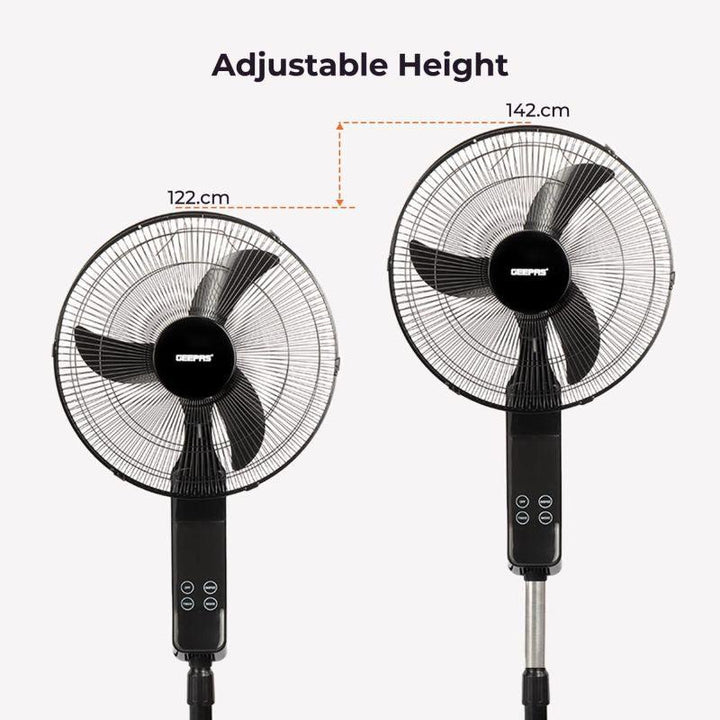 Geepas 16 inch Stand Fan With Remote Control 50W - GF9466 - Zrafh.com - Your Destination for Baby & Mother Needs in Saudi Arabia