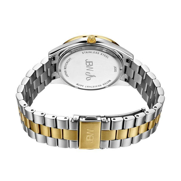 JBW Women's Mondrian Stainless Steel Watch 0.16 ctw Diamond - Silver And Gold - J6303 - Zrafh.com - Your Destination for Baby & Mother Needs in Saudi Arabia