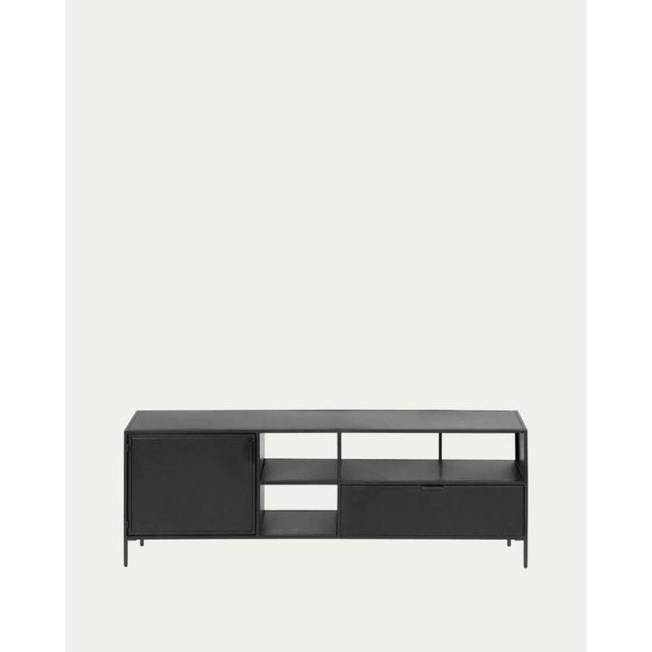 Black Engineered Wood TV Unit - Size: 120x45x50 By Alhome - Zrafh.com - Your Destination for Baby & Mother Needs in Saudi Arabia