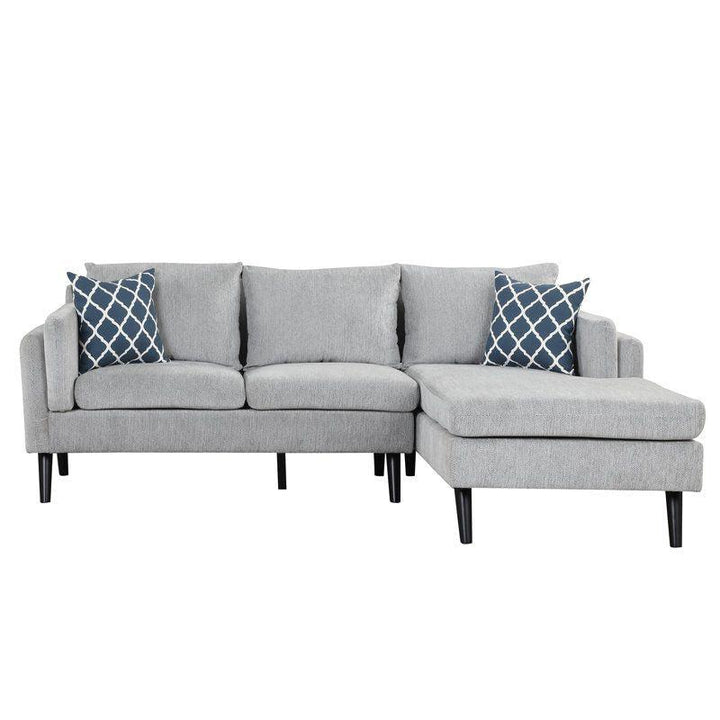 Modern Linen L-Shape Sofa - 270x150x85x85 cm - By Alhome - Zrafh.com - Your Destination for Baby & Mother Needs in Saudi Arabia