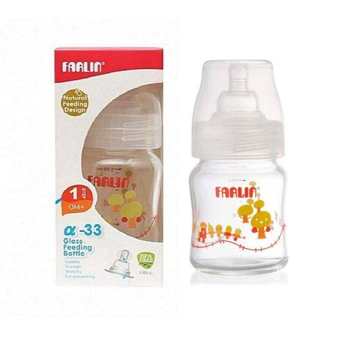 Farlin Feeding Bottle Wide Neck Heat Resistant - 120 ml - ZRAFH