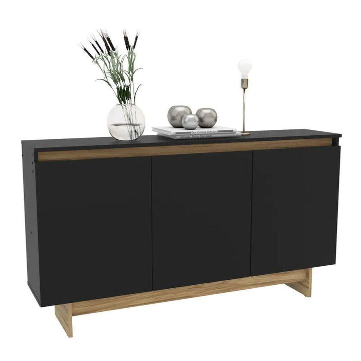 Black Console with Brown Base By Alhome - Zrafh.com - Your Destination for Baby & Mother Needs in Saudi Arabia