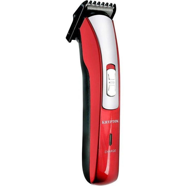 Krypton Rechargeable Hair Trimmer With Sharp Blade - Red - Zrafh.com - Your Destination for Baby & Mother Needs in Saudi Arabia
