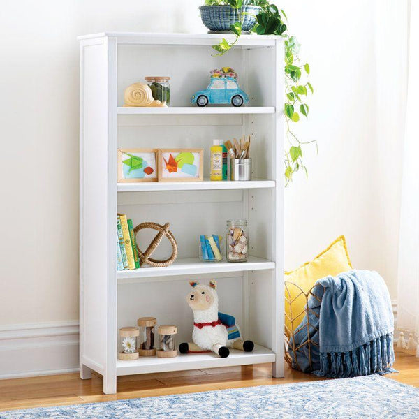 Kids Bookcase: 75x37x135 Wood, White by Alhome - Zrafh.com - Your Destination for Baby & Mother Needs in Saudi Arabia