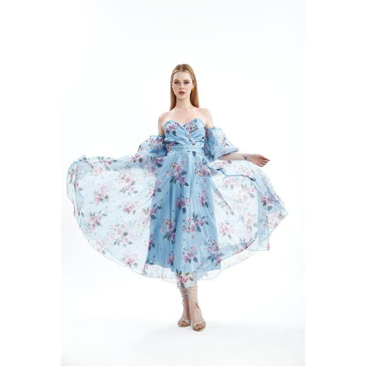 Londonella Women's Midi Summer Dress With Removable Sleeves - Lon100315 - Zrafh.com - Your Destination for Baby & Mother Needs in Saudi Arabia