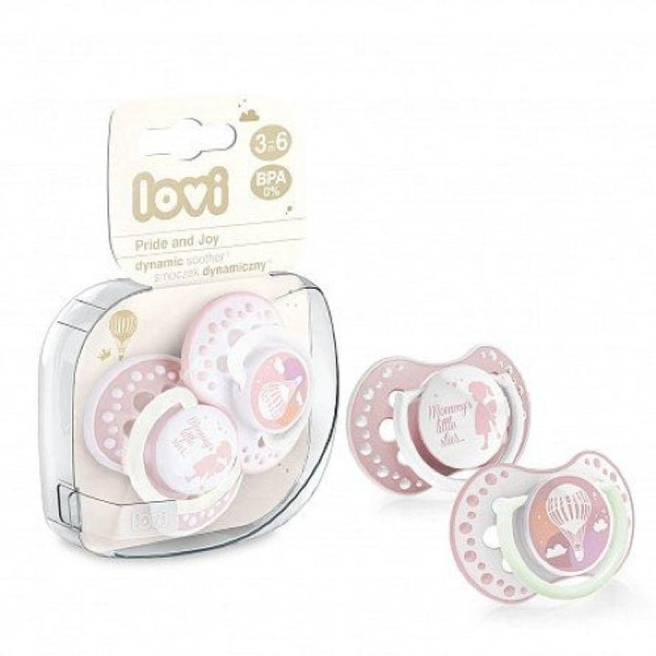 Lovi Silicone Soother - 3-6 Months - 2 Pieces - 22/845 - ZRAFH