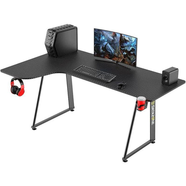 Gaming desk - 160 cm - professional L-shaped gaming table - GTL-203B - Zrafh.com - Your Destination for Baby & Mother Needs in Saudi Arabia