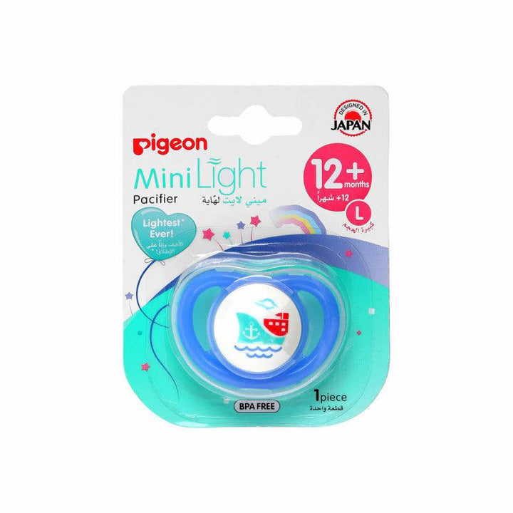 Pigeon Minilight Pacifier - Ship - 1 piece - L - 12+ Months - Boy - Zrafh.com - Your Destination for Baby & Mother Needs in Saudi Arabia