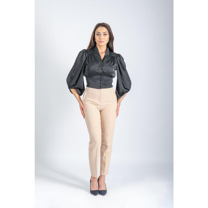 Londonella Women's Short Shirt With Long Puff-Sleeves Design - 100219 - Zrafh.com - Your Destination for Baby & Mother Needs in Saudi Arabia