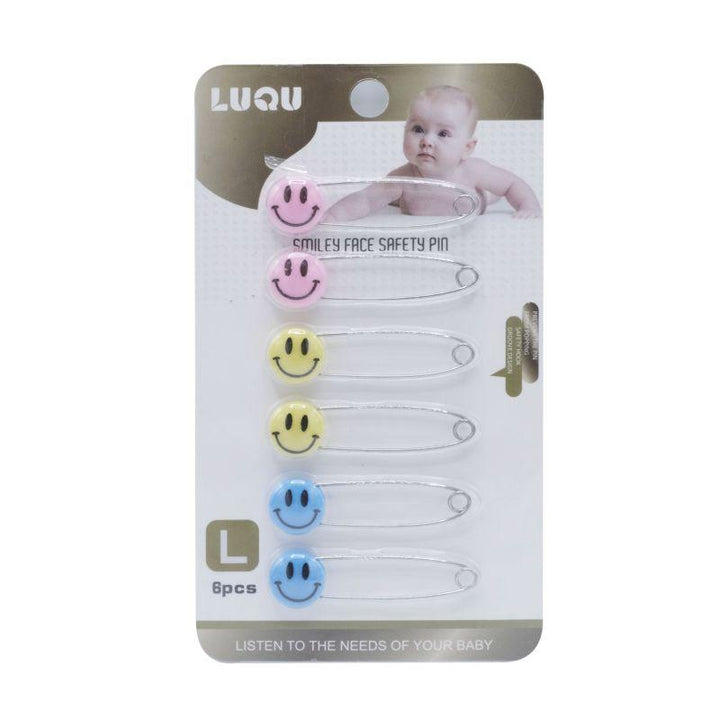 Luqu Safety Pin Smiley Face - ZRAFH