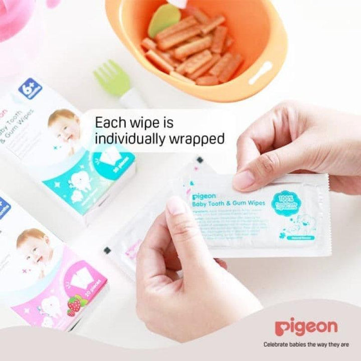 Pigeon Baby Tooth & Gum Wipes - 20 Sheets - Zrafh.com - Your Destination for Baby & Mother Needs in Saudi Arabia