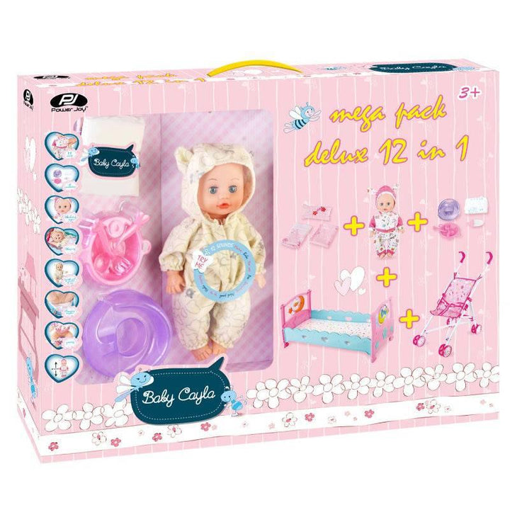 P.JOY Baby Cayla Deluxe Doll with 12 Sounds - 70x51.5x62.5 cm - ZRAFH