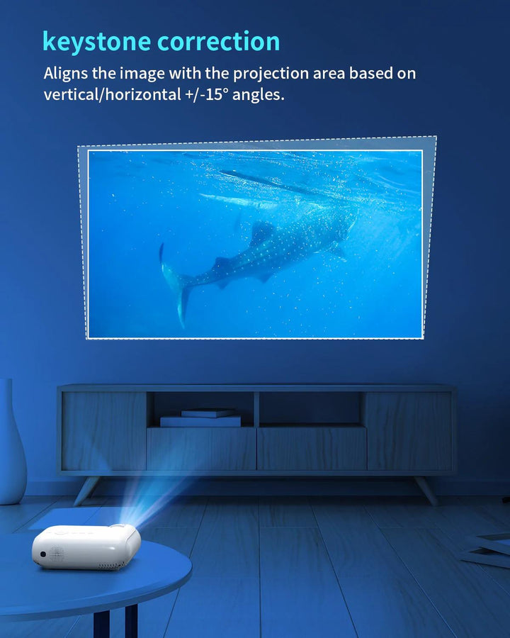 Apeman LC700 Native 1080P Projector with Built-in Netflix/Prime Video/YouTube - Zrafh.com - Your Destination for Baby & Mother Needs in Saudi Arabia