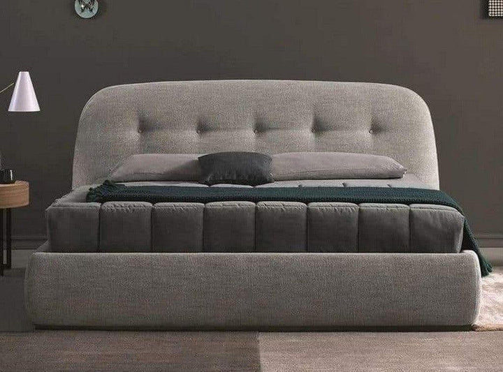 Alhome King Size Bed 200x160x140 cm - Grey - AL-521 - Zrafh.com - Your Destination for Baby & Mother Needs in Saudi Arabia