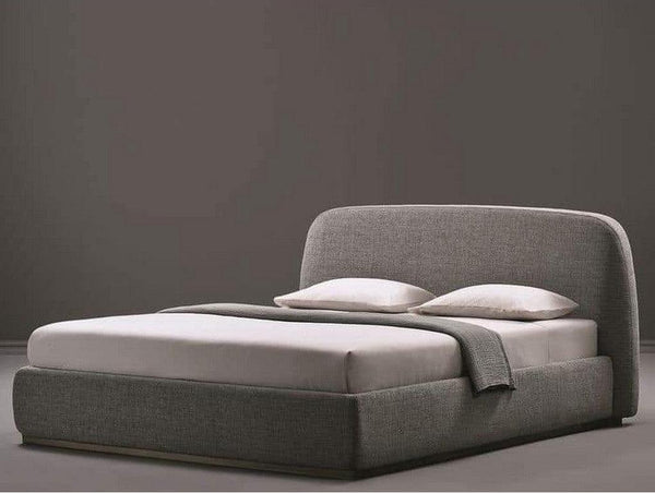 Alhome Queen Size Bed 200x140x115 cm - Grey - AL-70 - Zrafh.com - Your Destination for Baby & Mother Needs in Saudi Arabia