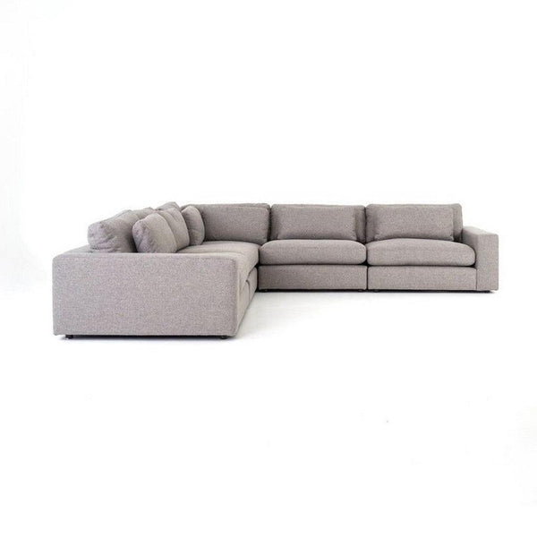 Alhome Corner Sofa 250 x 250 x 80 x 90 cm - Beige - AL-595 - Zrafh.com - Your Destination for Baby & Mother Needs in Saudi Arabia