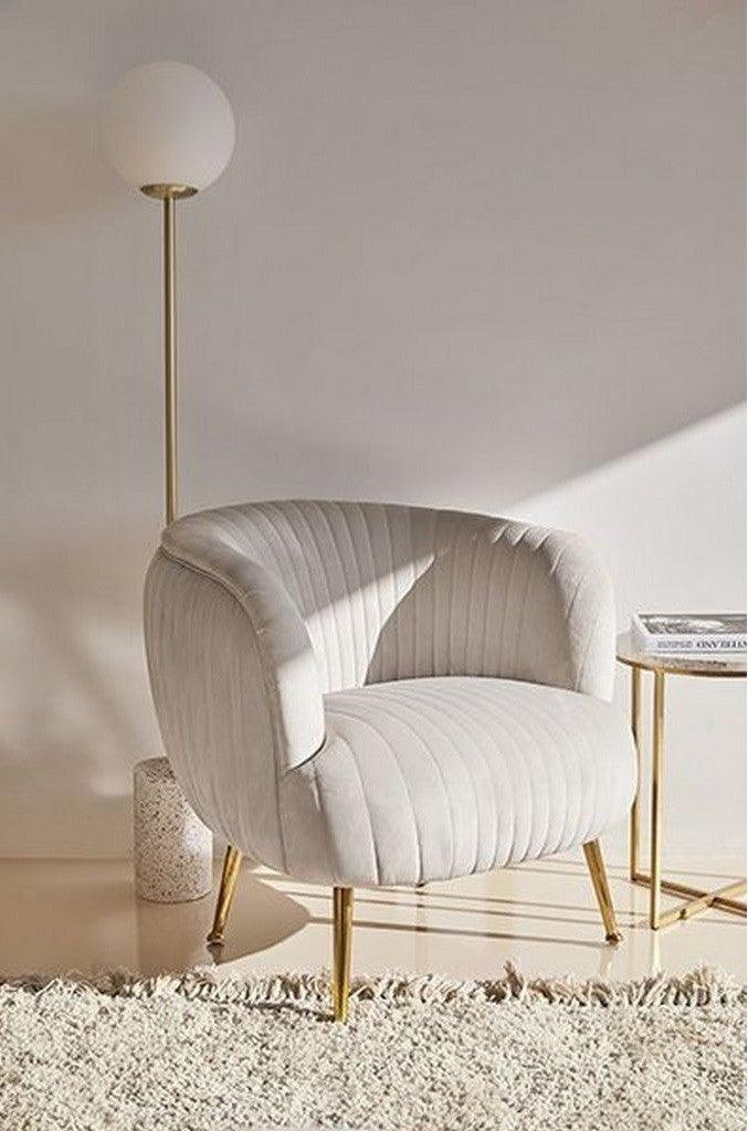 Alhome Side Chair - 75x75x75 cm - Beige - AL-320 - Zrafh.com - Your Destination for Baby & Mother Needs in Saudi Arabia