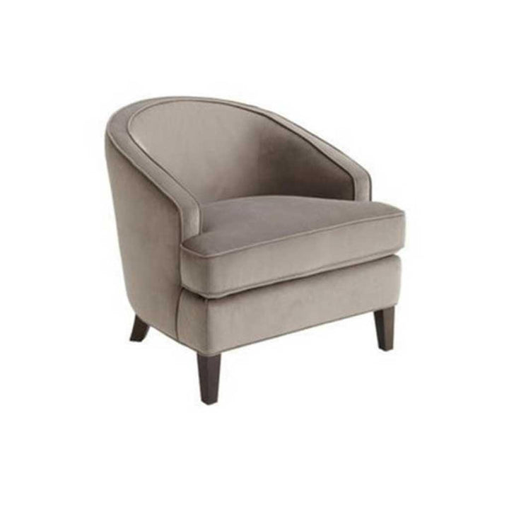 Alhome side chair made of Swedish wood and velvet - beige - AL-342 - Zrafh.com - Your Destination for Baby & Mother Needs in Saudi Arabia