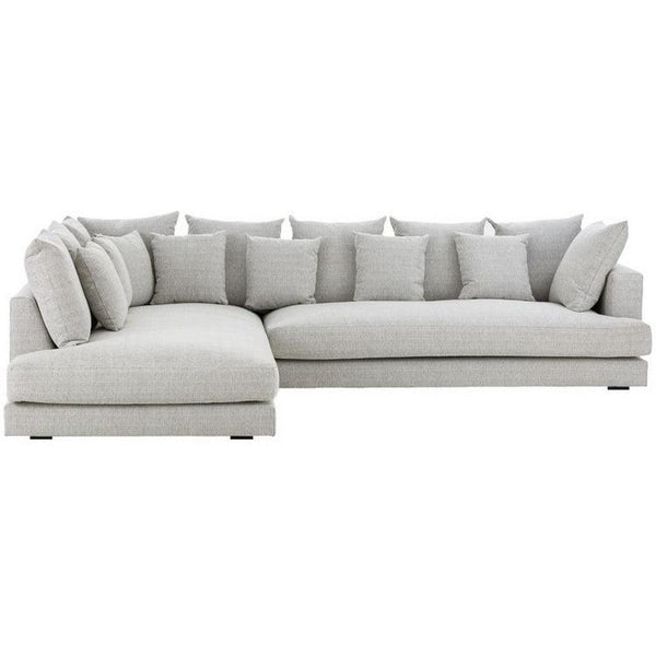 Alhome L Shape sofa 200x300x80x90 cm - Grey - - Zrafh.com - Your Destination for Baby & Mother Needs in Saudi Arabia