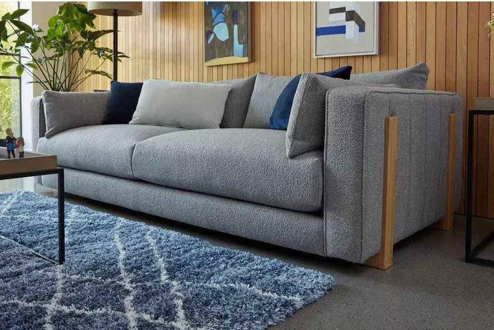 Alhome 4 Seater sofa 300x85x85 cm - Grey - AL-746 - Zrafh.com - Your Destination for Baby & Mother Needs in Saudi Arabia