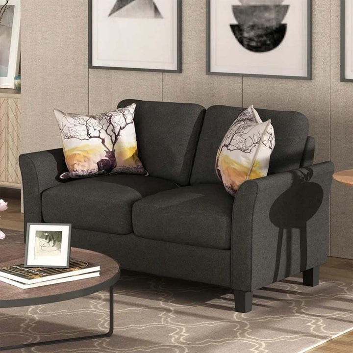 Alhome Sofa 170x90x95 cm - Dark Grey - Zrafh.com - Your Destination for Baby & Mother Needs in Saudi Arabia